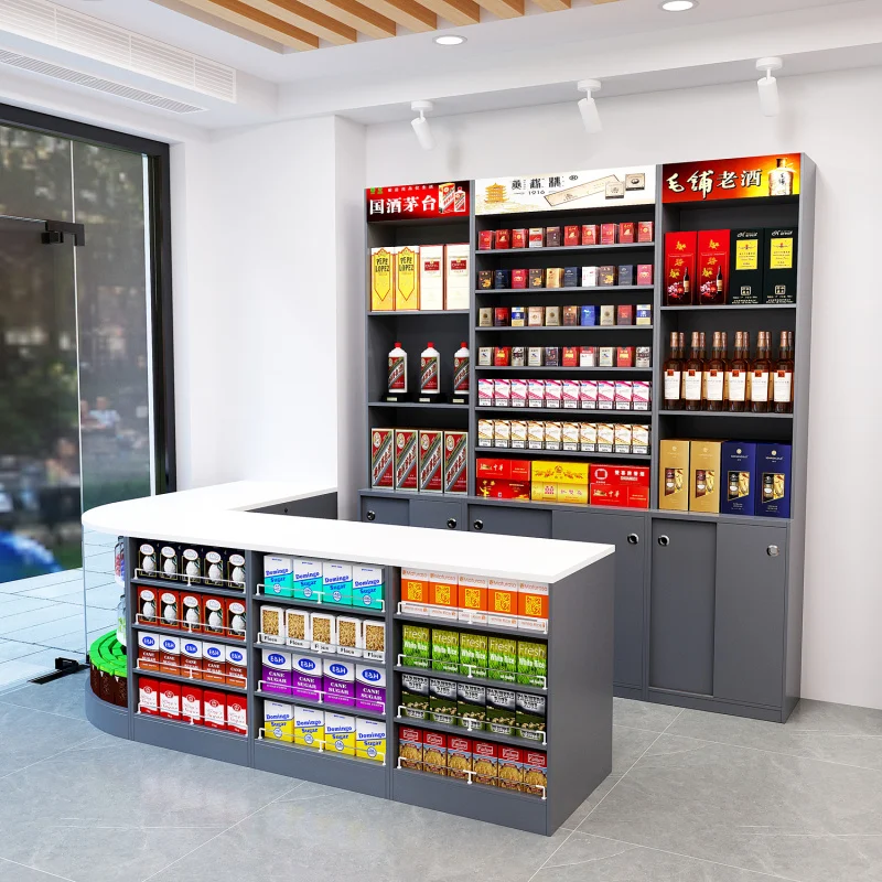 benutzerdefinierte. Convenience Store Holz Metall Smoke Shop Display Supermarkt Rack Display Smoke Exhibition Show