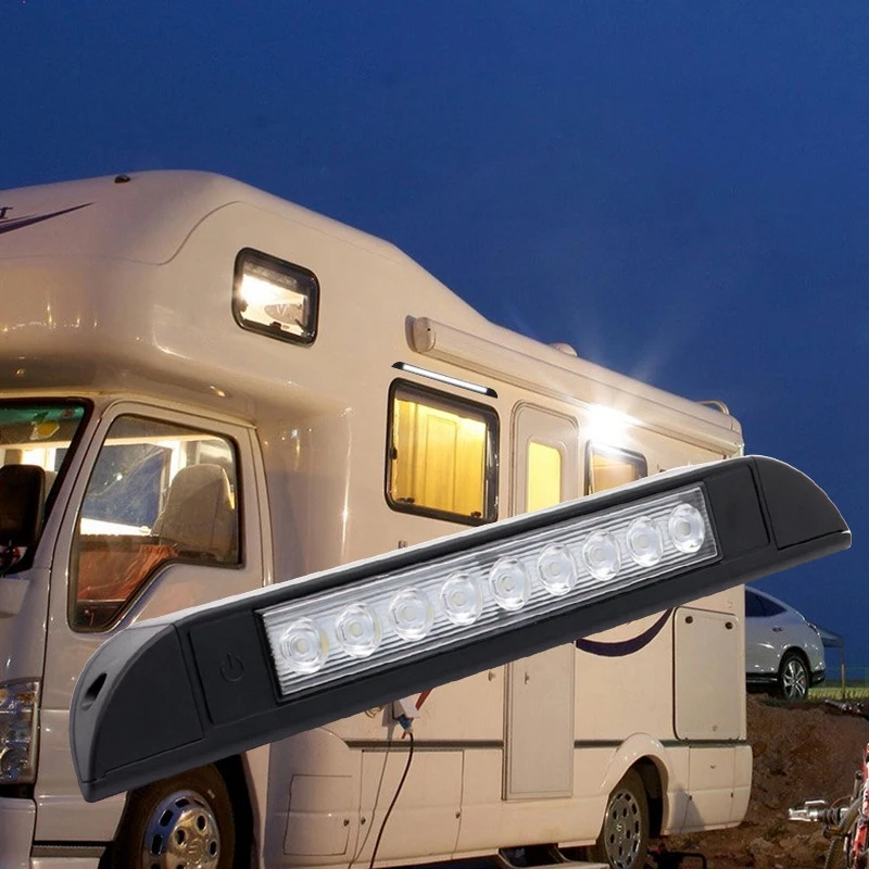 12V 4.5W LED RV Awning Light 9 Leds IP56 Waterproof Light For Yacht Marine Caravan Camper Trailer Exterior Porch