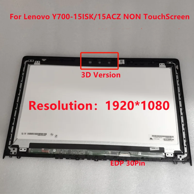 Imagem -02 - Substituição da Tela do Portátil para Lenovo Y700 15isk 15 Polegadas 5d10k37618 5d10k25568 5d10k81625