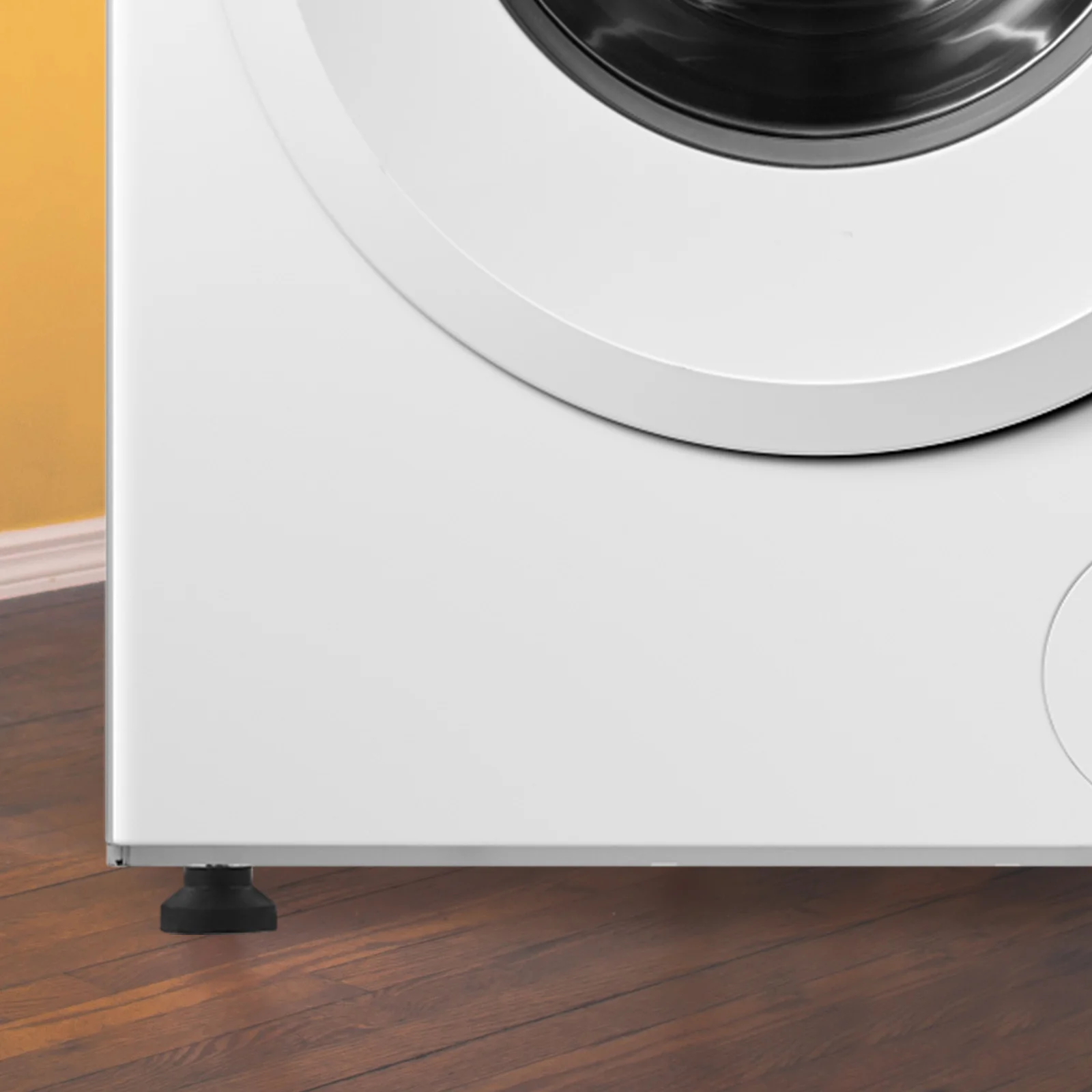 Pés de nivelamento de máquina resistente, 4 unidades, borracha de metal ajustável, antivibração, niveladores de móveis, pés de borracha para móveis