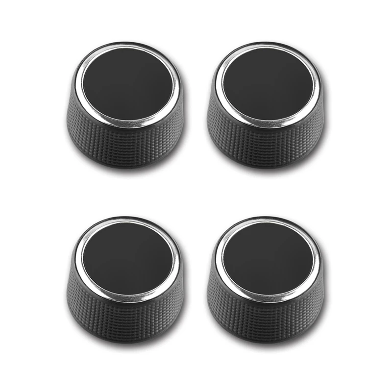 4 Pc Rear Radio Audio Volume Control Knob Dial Tuner For 07-13 Chevy Tahoe Chevrolet Silverado Gmc Acadia Sierra