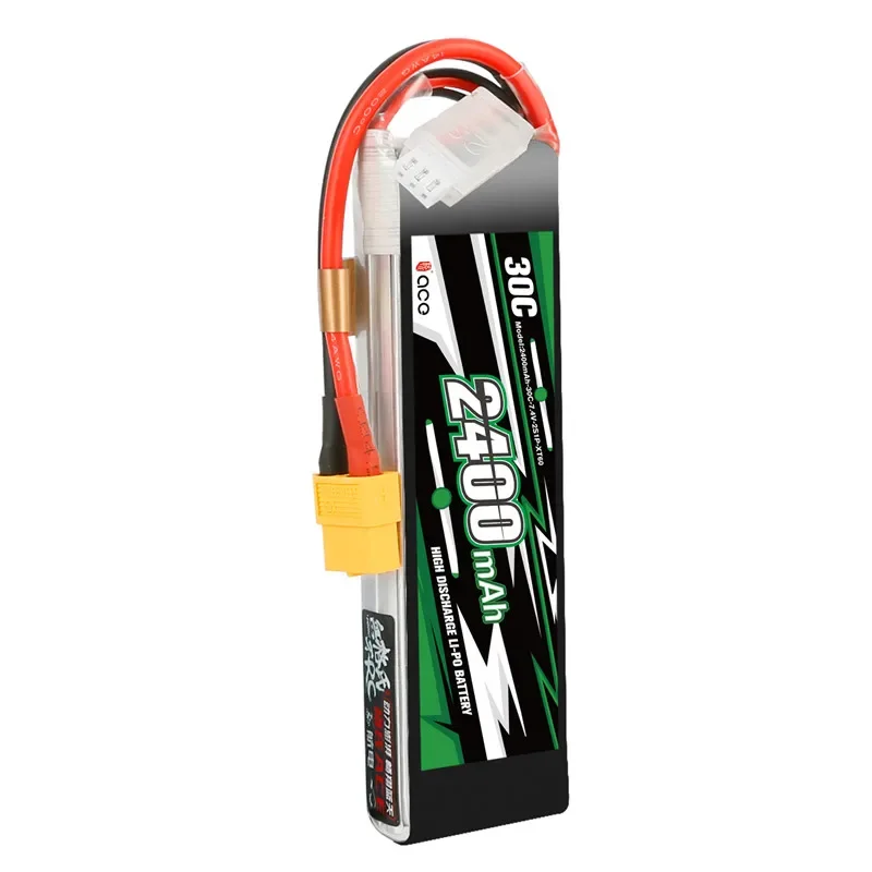 Gens ACE 2400mAh/2700mAh 2S 3S 4s 7.4 11.1V 14.8V 30C awionika z wtyczką T/XT60 Model samolotu bateria litowa