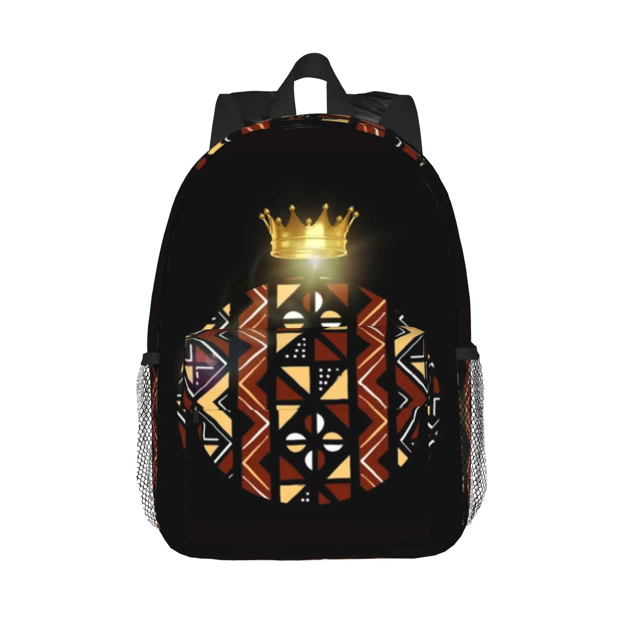 African Bogolan Mudcloth Pattern Backpack Hot Sale Daypack Large Capacity Boy Girl BookBag Shoulder Bag for Men Women School Bag