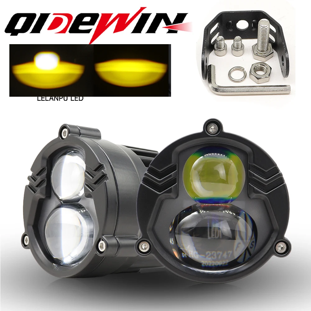 3 inch Auto Led Pods Lamp Lens Motercycle Spotlights White Yellow High Low Beam Work Light Car LED Lights for Off Road 4x4 Truck