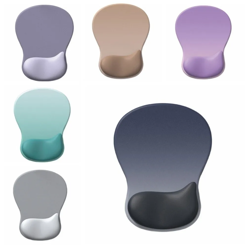 وسادة ماوس مريحة ومريحة لحماية المعصم ومضادة للانزلاق للكمبيوتر وقاعدة من البولي يوريثان متدرجة اللون ودعم اليد للكمبيوتر المحمول #5