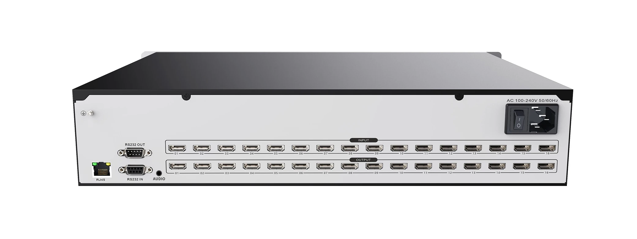 UHD 16x16 4K 60Hz Matrix Switch EDID IR RS232 Stage Conference Audio Video Device