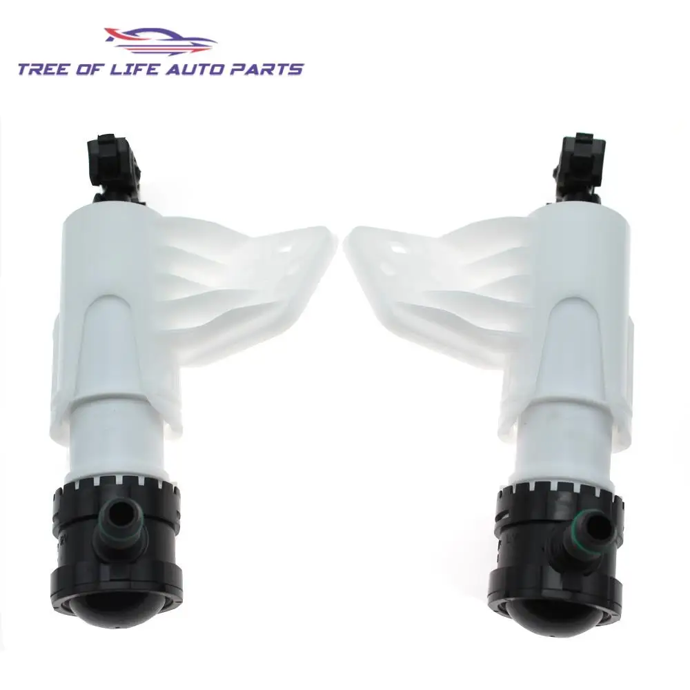 Front Headlight Washer Nozzle Headlamp Cleaning Spray Pump+ Cover Cap For Hyundai Sonata Hybrid LF 15-17 98671-E6000 98672-E6000