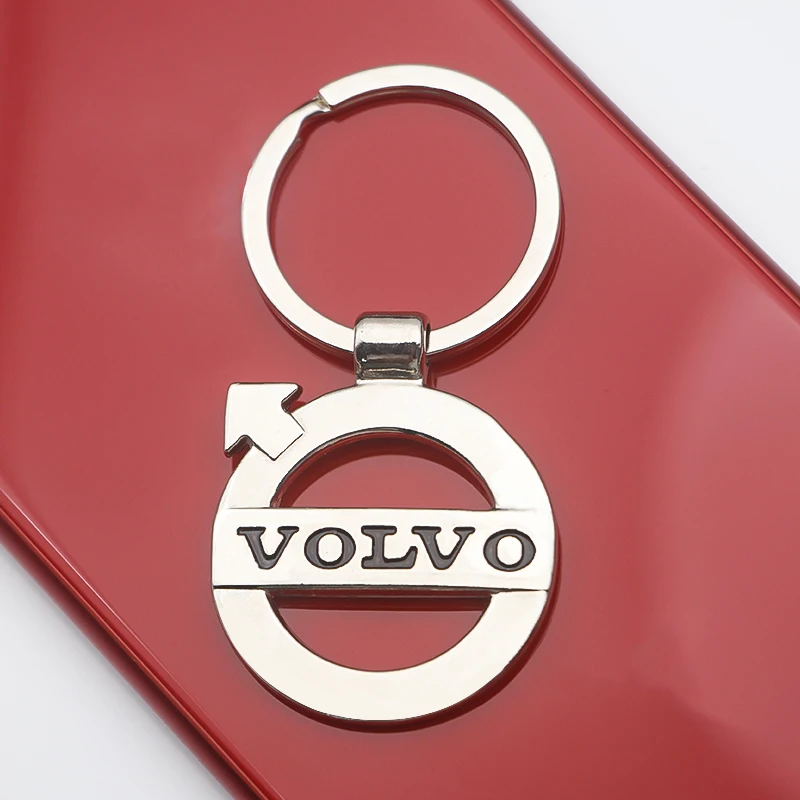 3D Metal Rope Car Badge Key Chain Decorative Keychain Ring For Volvo Xc60 Xc90 V40 V60 S60 V50 V90 S80 C40 XC40 V70 XC70 C30 S90