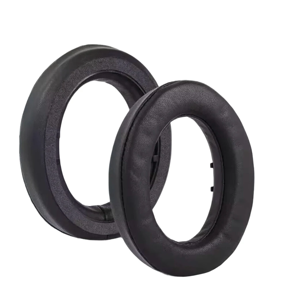 Almofadas para fones de ouvido, para sennheiser hd490 pro plus, couro genuíno, almofadas de substituição premium com opções de tecido