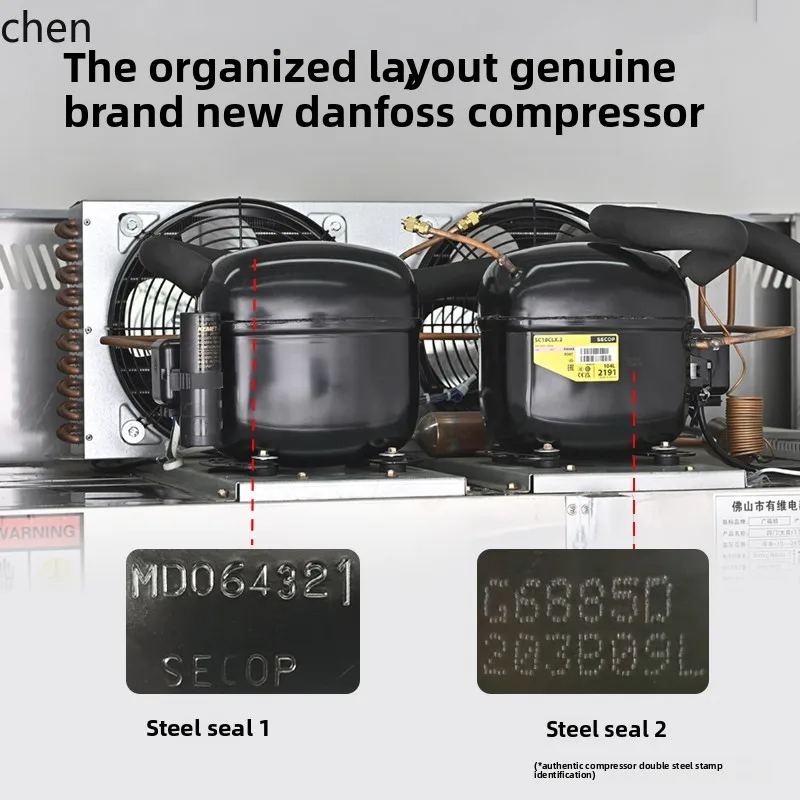 LXC refrigerazione e congelamento con inserto per congelatore raffreddato ad aria per torte di grande capacità a quattro porte congelatore verticale congelato