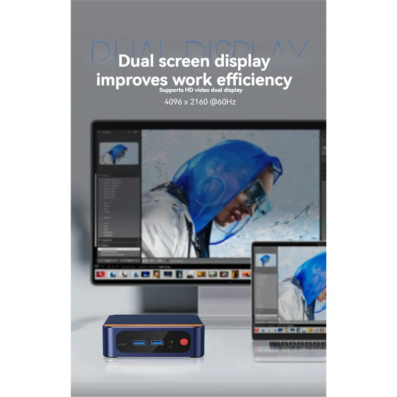 Hohe Qualität-Mini PC Twin Lake DDR4 8GB RAM 128GB SSD Für Win11 Pro WIFI6 BT Desktop Gaming Computer UNS Stecker