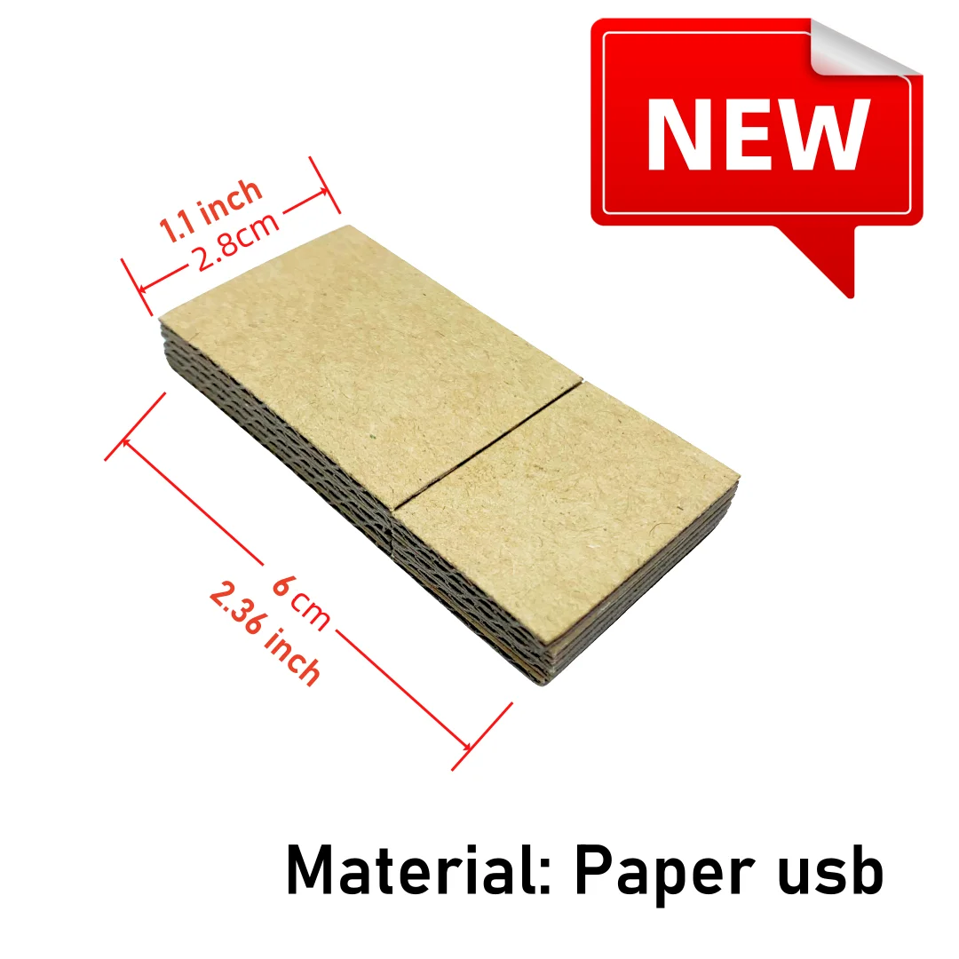 Wholesales 2024 New Environmentally friendly Paper USB 2.0 Memory Flash Pen drive