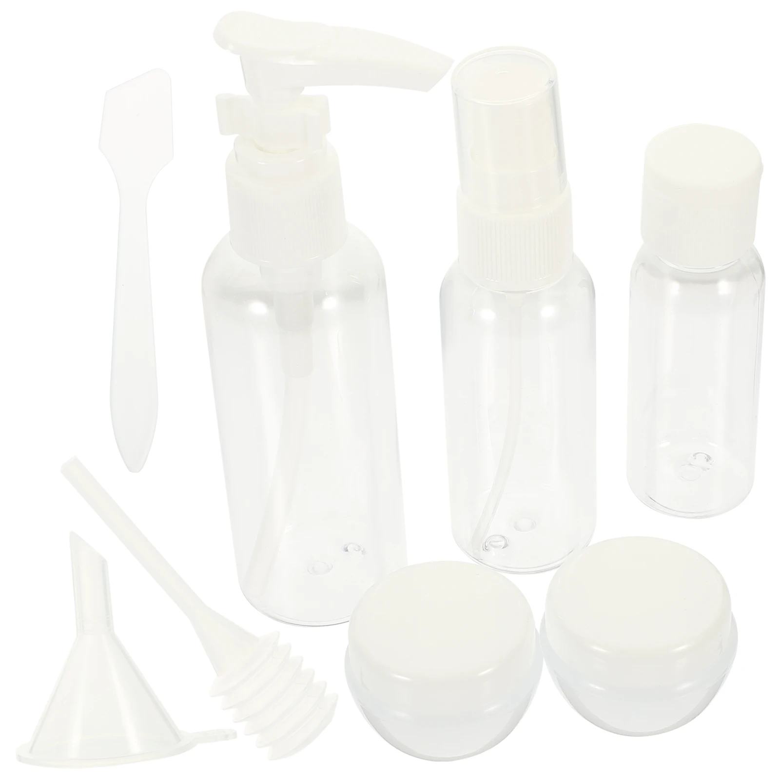 

1Set Plastic Sub Bottles Leak-Proof Lightweight Travel Containers Refillable Lotion Dispensers For Skincare Shampoo
