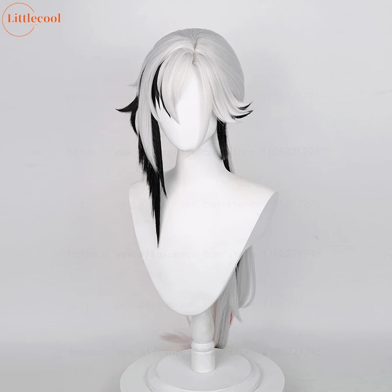 High Quality Fontaine Arlecchino Cosplay Wig The Knave Wigs Cosplay Long Straight Heat Resistant Synthetic Hair Wigs + Wig Cap