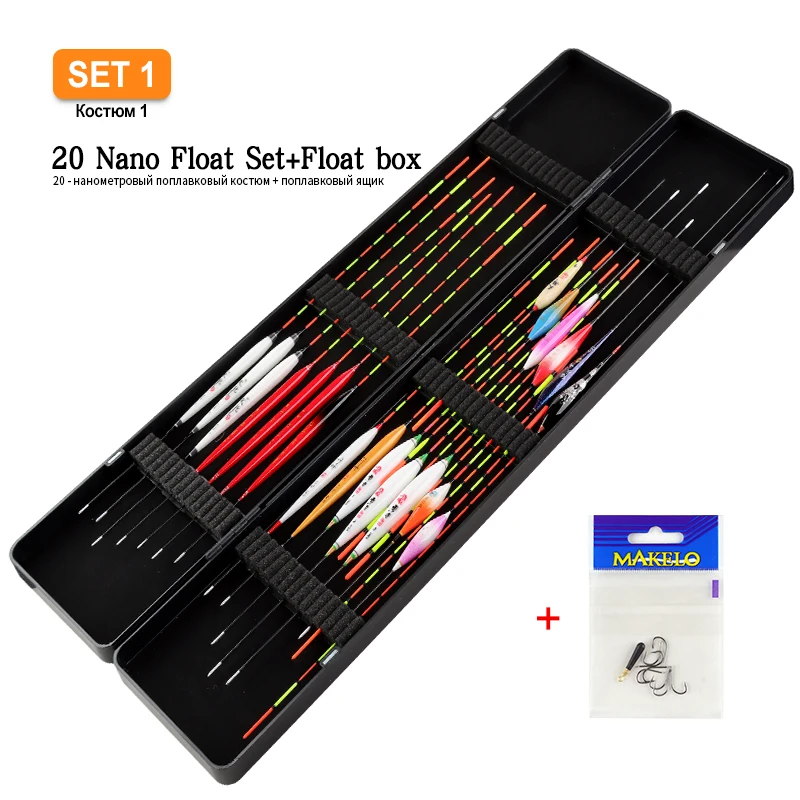 Flotadores Nano Compuestos con Estuche – Boyas para Pesca Vertical - imagen 3