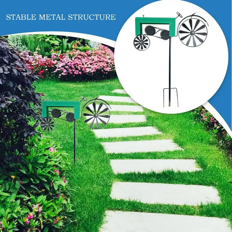 

Outdoor Wind Spinner Tractor Pinwheel For Lawn Weather-resistant Wind Spinners For Garden Backyard Patio Porch Outdoor Spaces