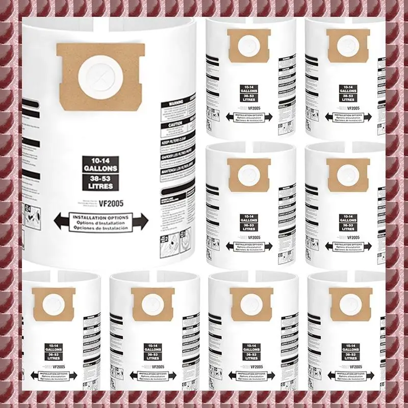 

A95G 8 шт. 10-14 галлонов (38-53 л) мешки для пылесоса, одноразовые мешки для сбора влажной и сухой пыли, замена для модели 90672