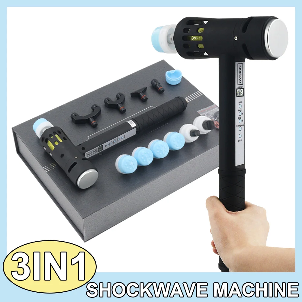 

Аппарат для ударно-волновой терапии, здравоохранение, массаж, облегчение боли в суставах, расслабление, устройство для ультразвуковой терапии тела, инструмент для хиропрактики 3 в 1