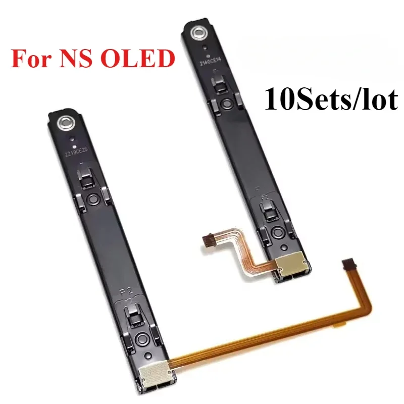 10sets/lot for Nintendo Switch OLED Console Slideway Right and Left L R Slide Rail with Flex Cable for SwitchOLED Console NS