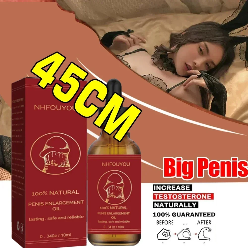 Aceite para agrandar el pene para hombres, aceite esencial de masaje para aumento de crecimiento, mejora la erección del pene, aumento del pene grande