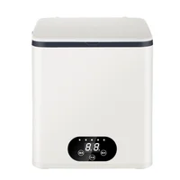 Mini lavadora compacta con luz antibacteriana azul-morada