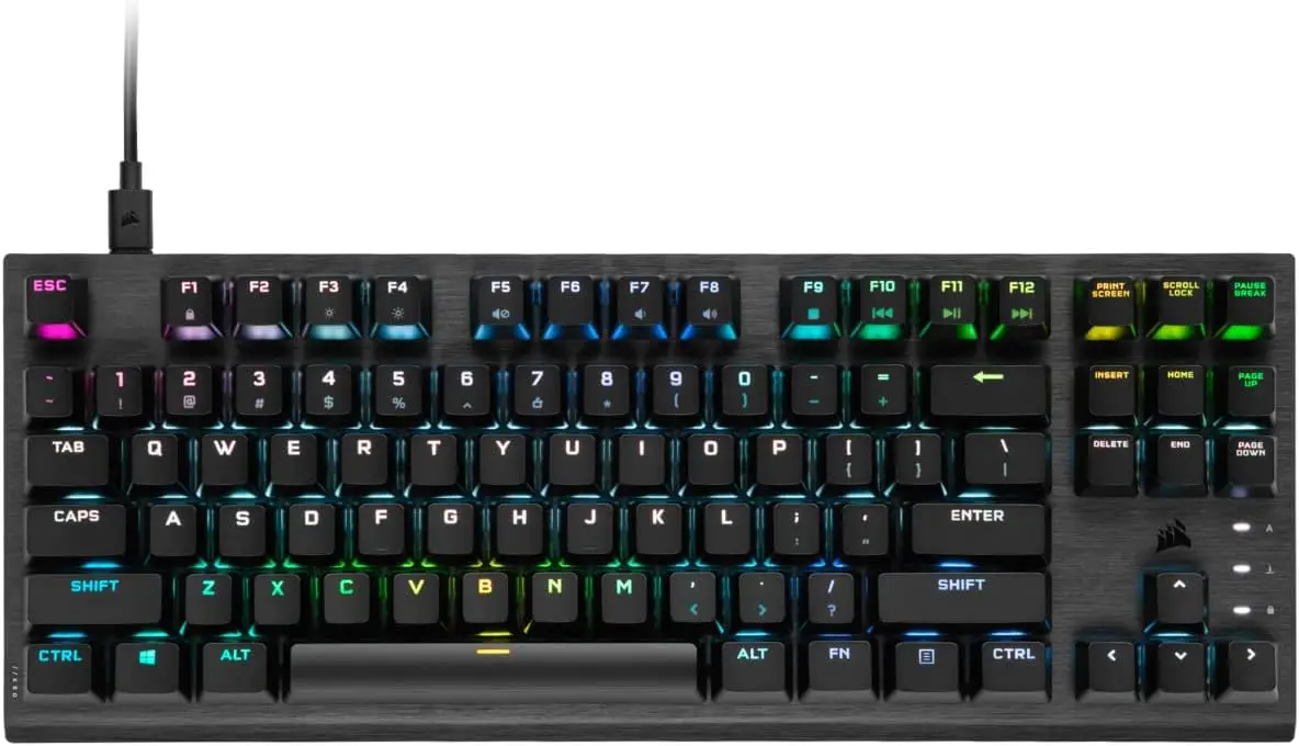 

K60 RGB TKL Optical-Mechanical Gaming Keyboard - OPX Switches - Black