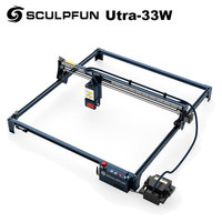 SCULPFUN S30 Ultra-33W Laser Engraving Machine 600x600mm Engraving Area BT connection 32-bit Automatic Air Assist