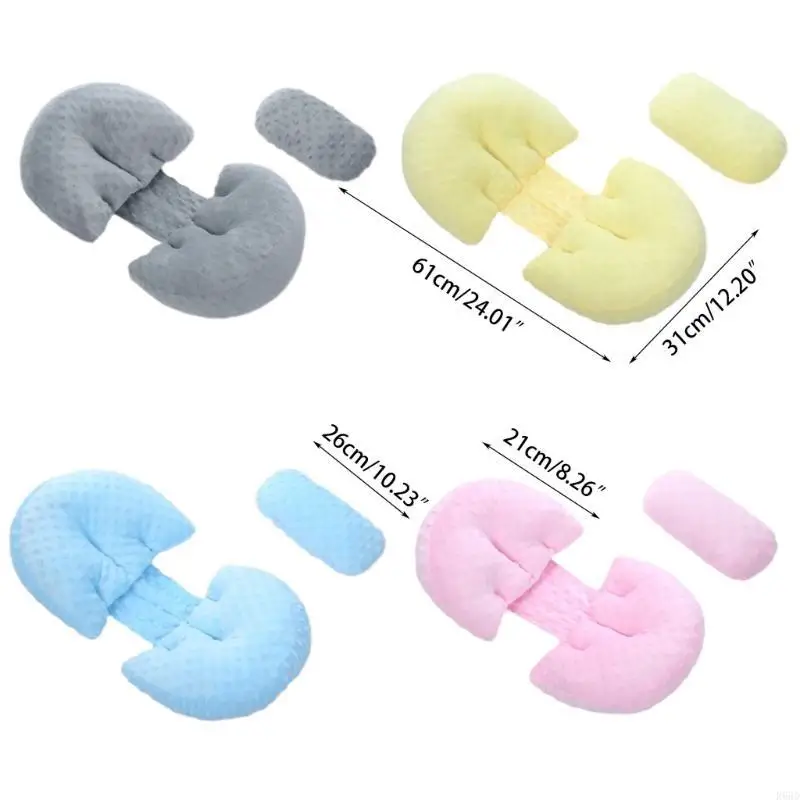 R66D وسادة التمريض منقط نمط وسادة داعمة للنوم القطن وسادة للجسم كامل وسادة داعمة للنساء الحوامل #6