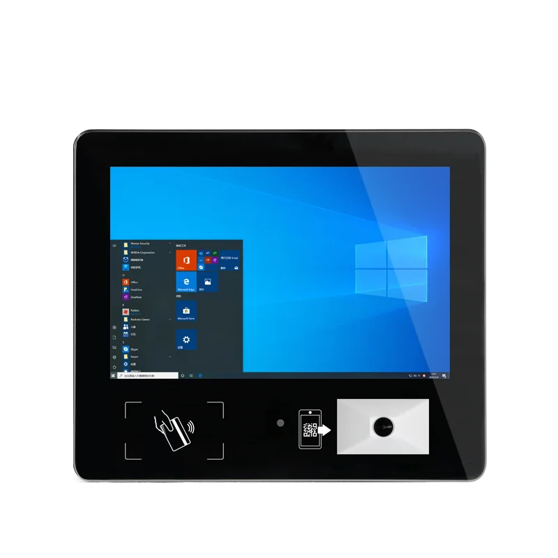 自動カットプリンター付きPOS端末タッチスクリーン Windows 10 POSシステム
