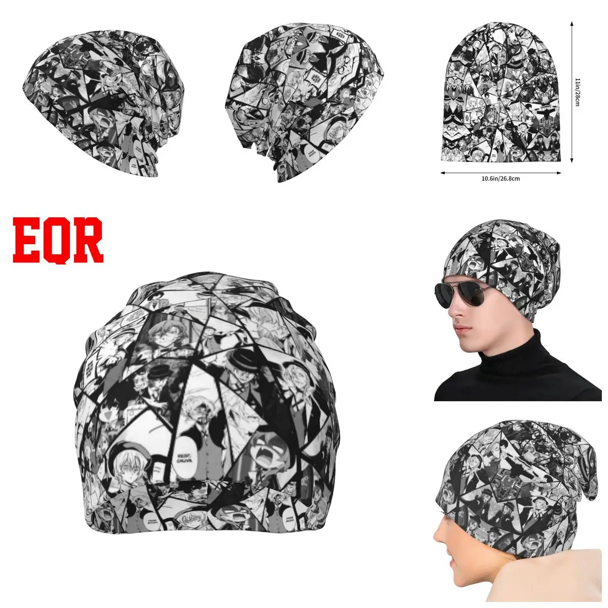 

3D Color printing Knitted Hat For Men And Women, Bungou Stray Dogs Chuuya Nakahara Gift Unisex winter Warm Brimless Urinal Hat