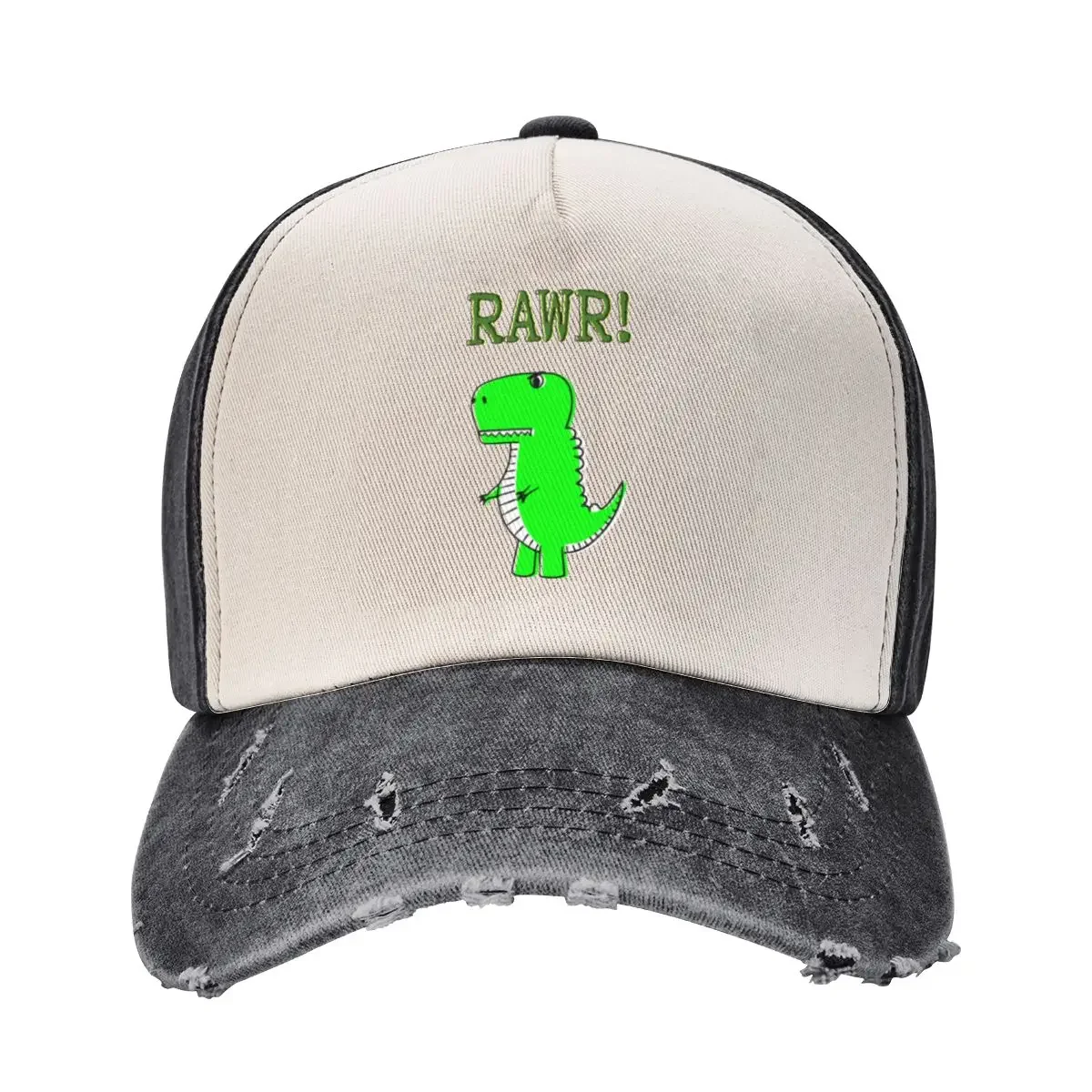 Cute Angry T-Rex Dinosaur RAWR Baseball Cap Luxury Man Hat Anime Hood Mens Hats Women's