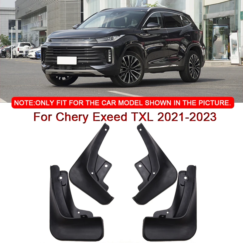 

ABS Car Mud Flaps Splash Guard Mudguards Car Styling For Chery Exeed TXL 2021-2023 MudFlaps Front Rear Fender Auto Accessories