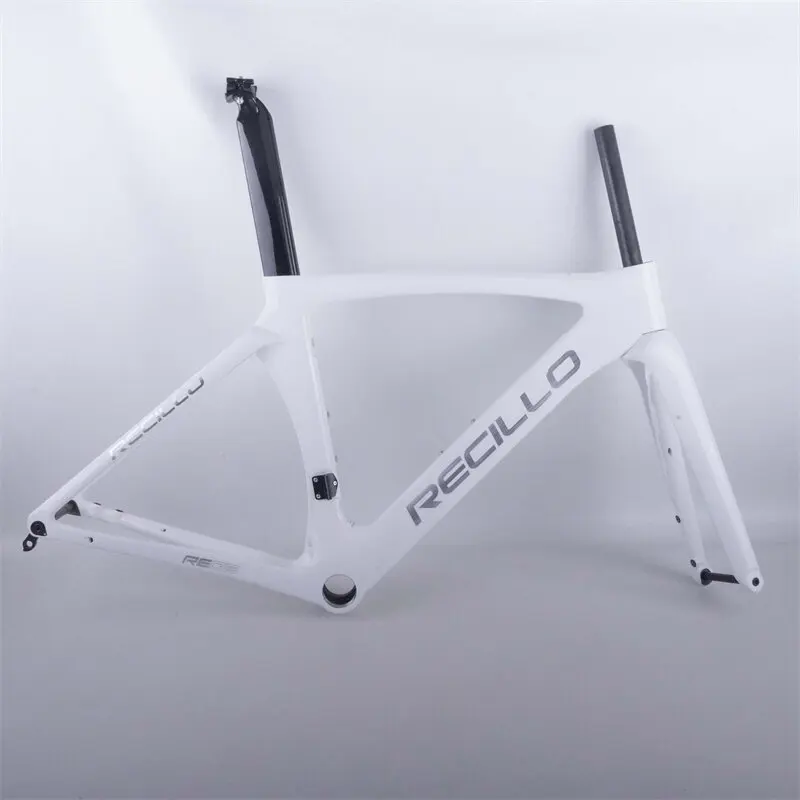 hot sale retail supplier white color Full Carbon Bike Frame ud weave Di2 Disc Brake Carbon Fiber Road Bicycle Frameset