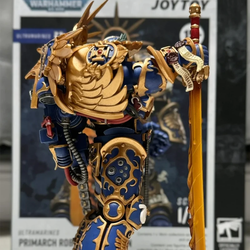 JOYTOY Primarch Roboute Guilliman 1/18 Action Figure Warhammer 40K Ultramarines Game Figure Soldier Model Doll Collect Toy Gifts