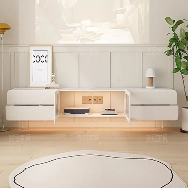 

Home Tv Stands Entertainment Center Floating Nordic Console Table Tv Cabinet Modern Living Room Rack Moveis Para Casa Furniture