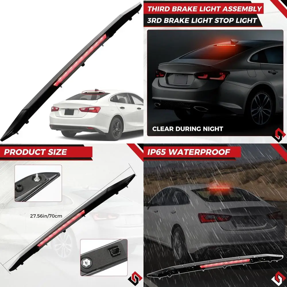 

Chevrolet Malibu 2016-2025 3rd Brake Light Assembly, High Mount Stop Lamp 42795725