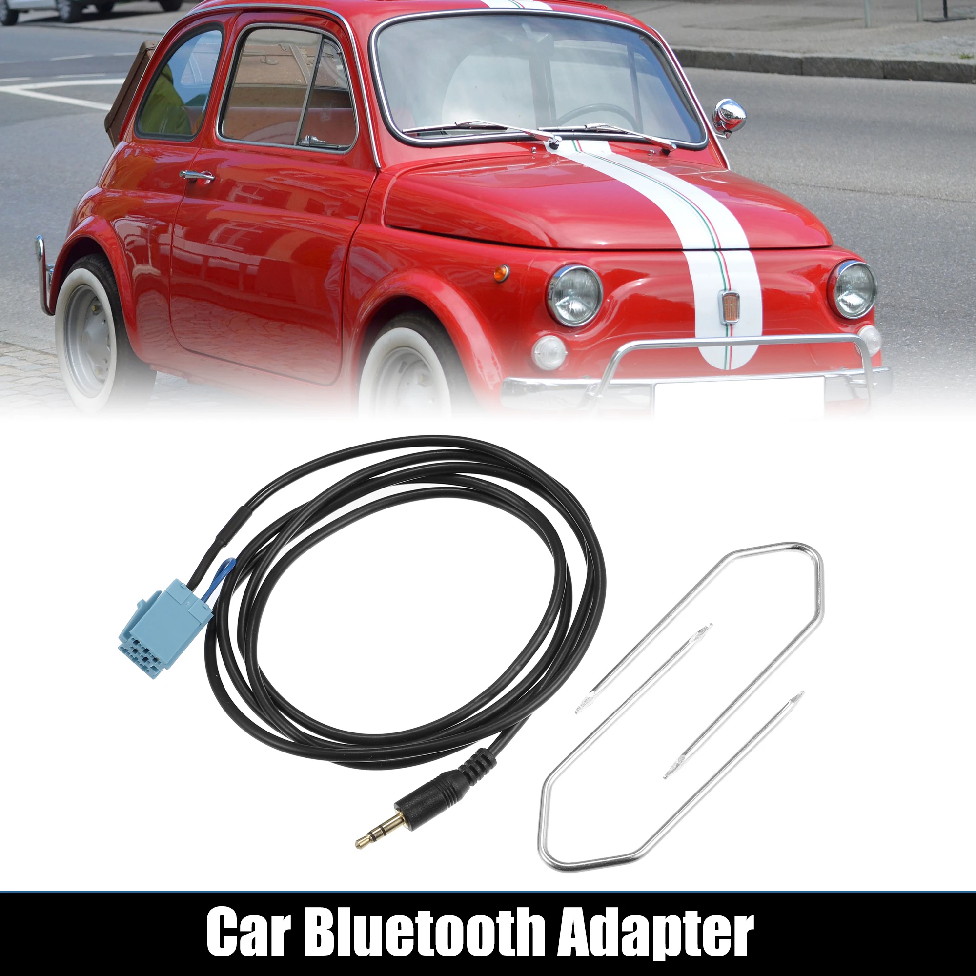 UXCELL Car Bluetooth Wireless Adapter Audio Radio Music Interface Adapter AUX Cable for Fiat 500 Grande Punto Evo Panda