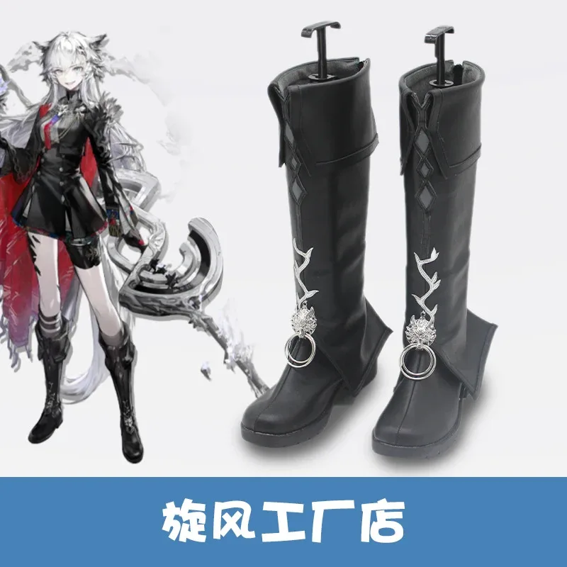 

DY20Arknights Lappland The Decadenza Обувь для косплея Сапоги Lappland Обувь для косплея Аниме Вечерняя форма Хэллоуин Играть Ролевая одежда25