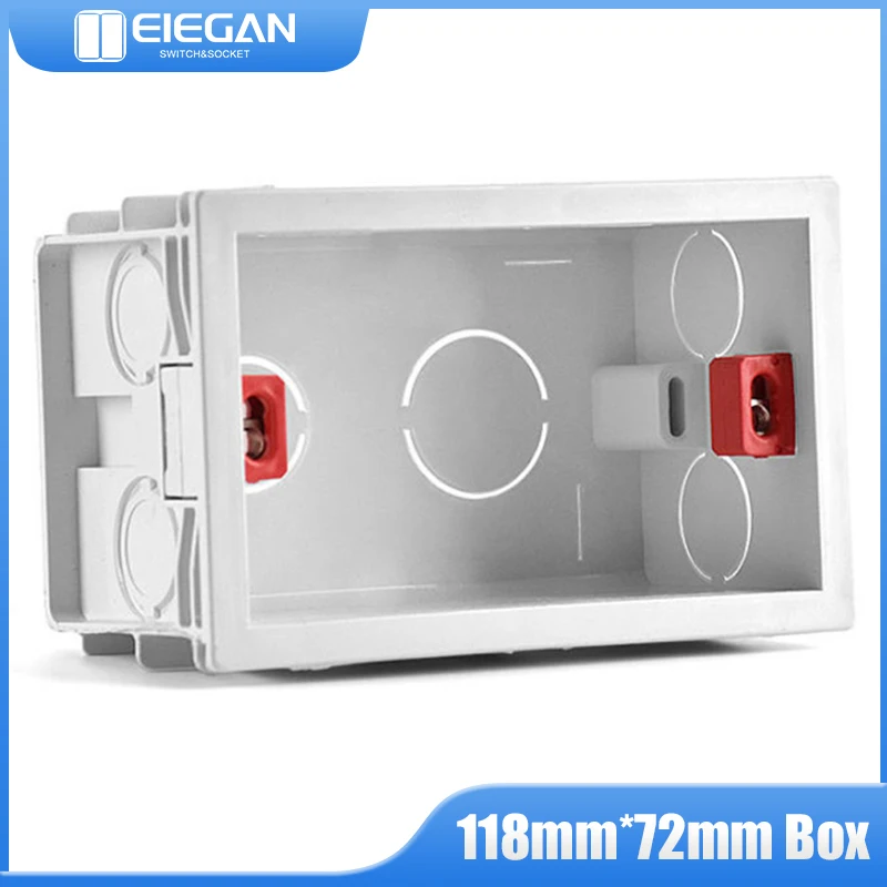 ELEGAN US Standard Wall Switch Socket Mounting Box Junction Box Hidden Concealed 118mm*72mm Switch Bottom Box installation Box