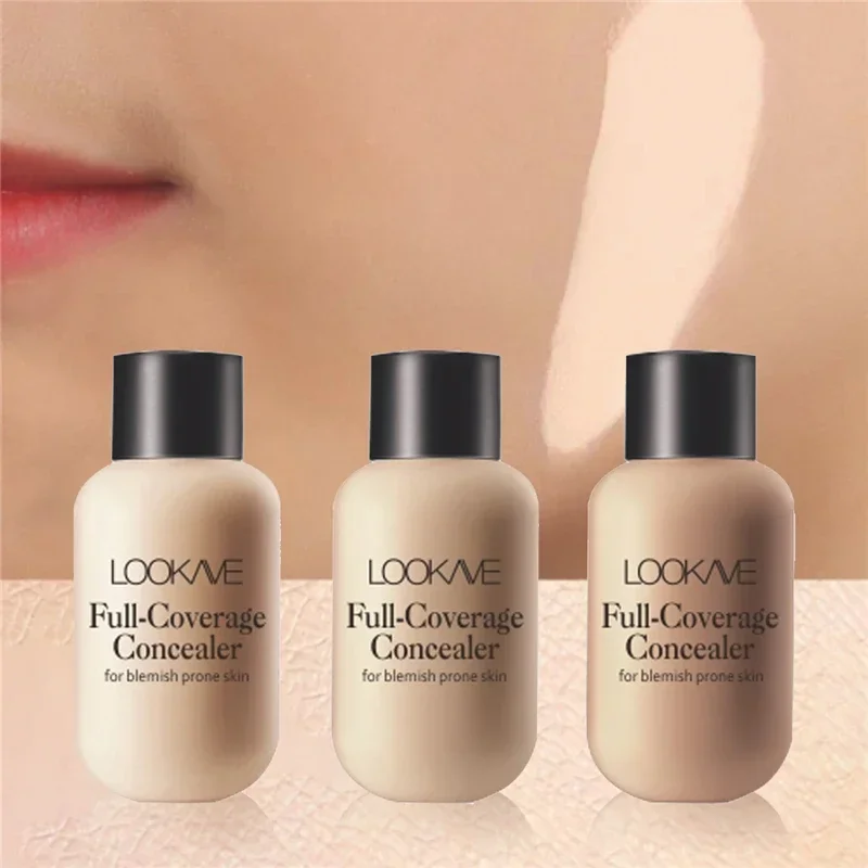 Crème de fond de teint mate pour le visage, liquide professionnel dissimulant les yeux, cernes, correcteur longue durée, cosmétique, 12ml