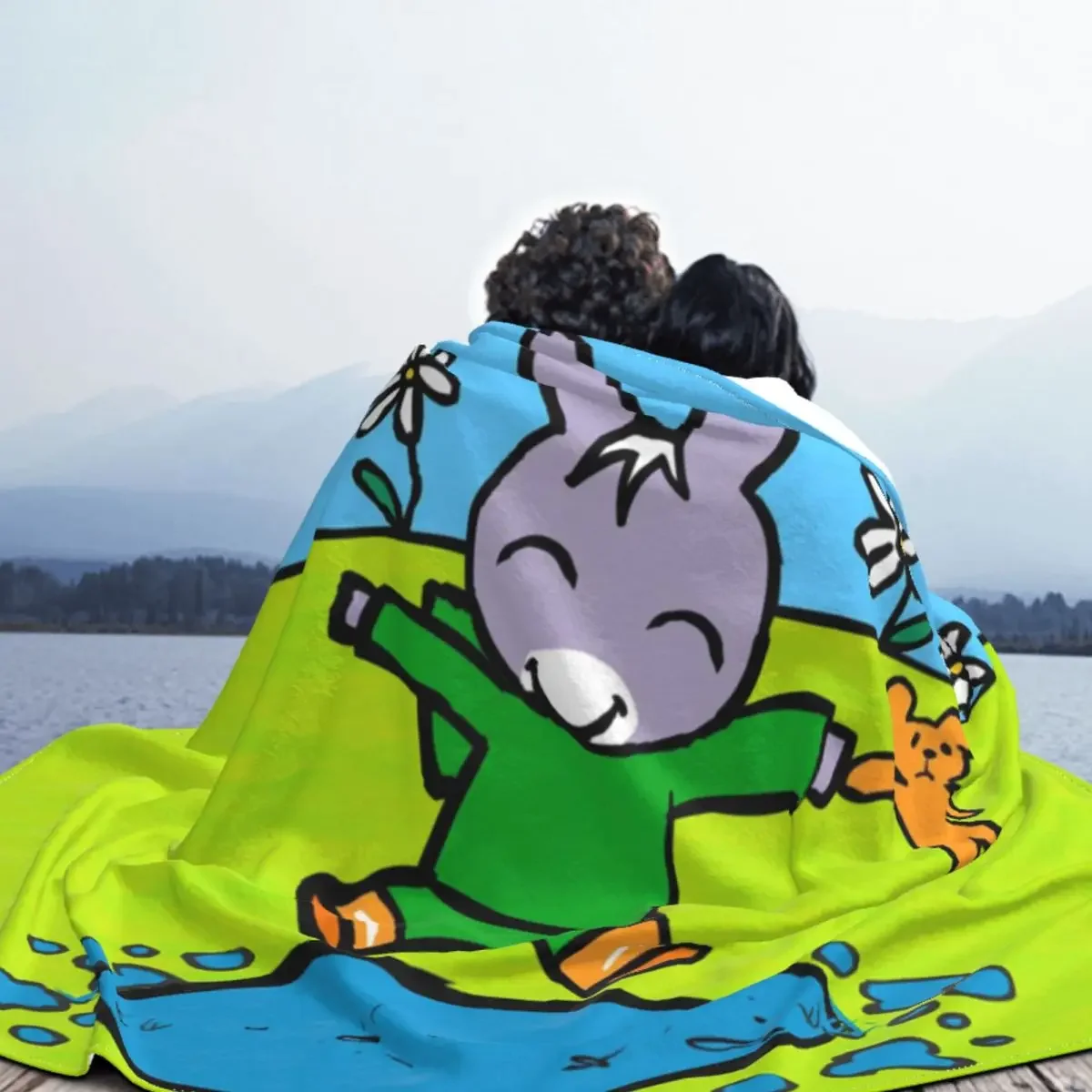 Happy Trotro Samt Decke Undliche Cartoon Decke الفور أريكة السفر سوبر دافئ يومانية decke