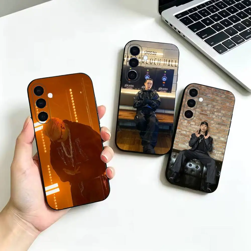 Gray AOMG Rapper Stage Phone Case For Samsung Galaxy  A52 42 32 22 12 02S 72 73 51 41 31 21S 71 30S,Soft Silicone Black Cover