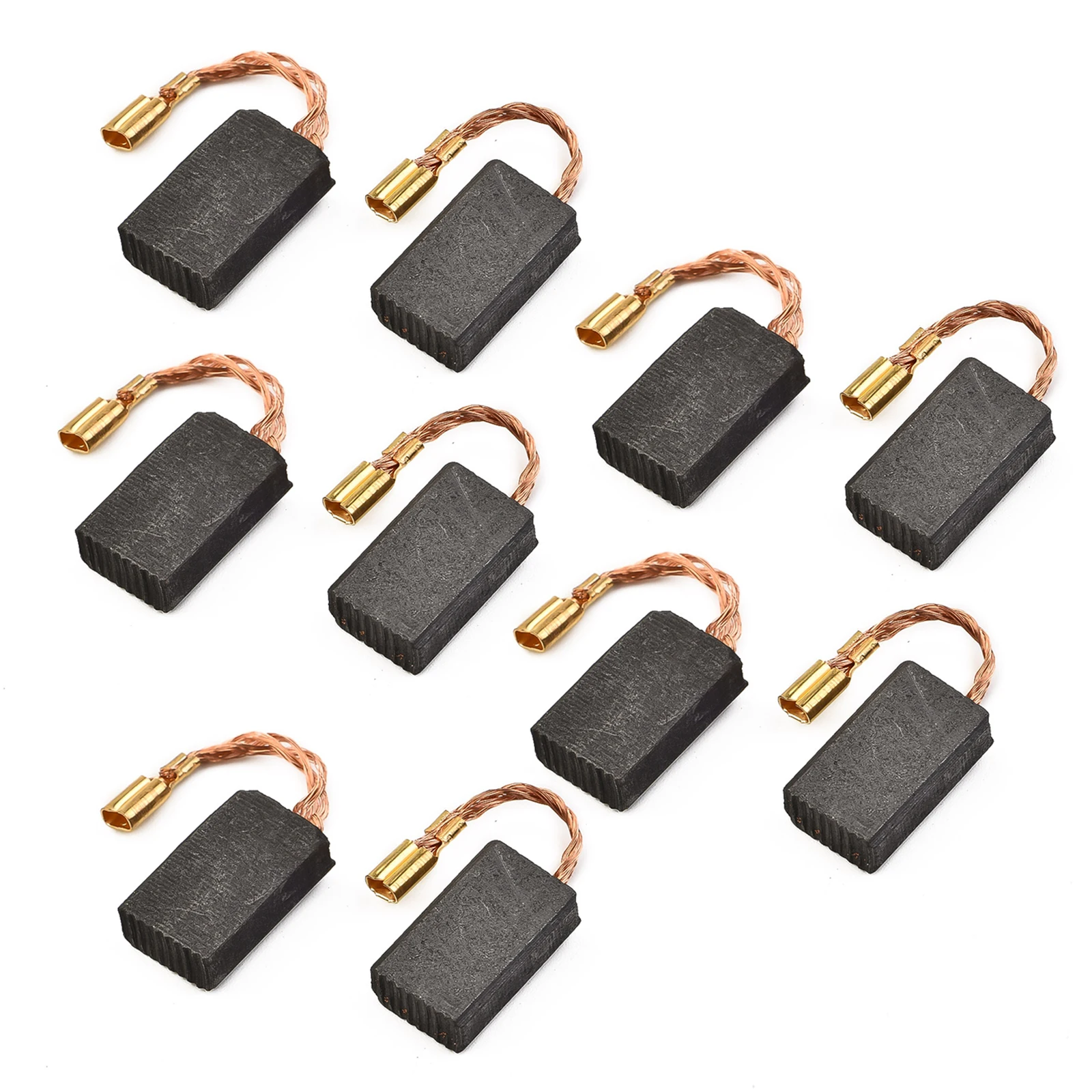 10PCS Carbon Brushes Motor Carbons Carbon For Bosch GWS 1000,1100,1400,10,11,14 5*10*17Mm Tools Accessories