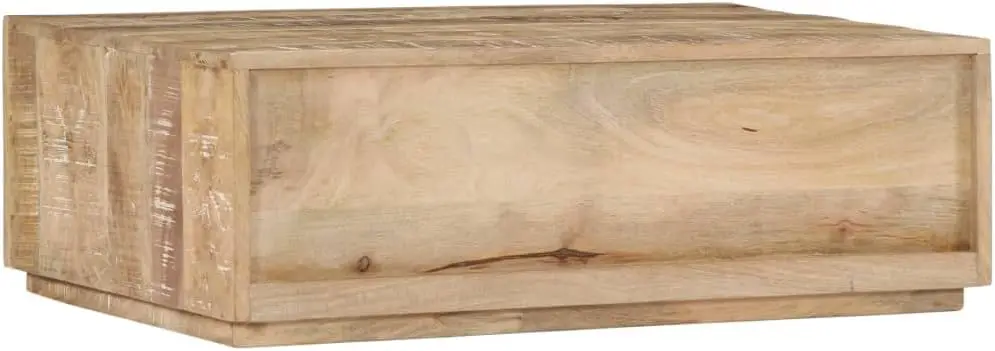 Coffee Table 35.4""X23.6""X11.8"" Solid Mango Wood, End Tables, Living Table, Center Tables For Living Room, Living Room