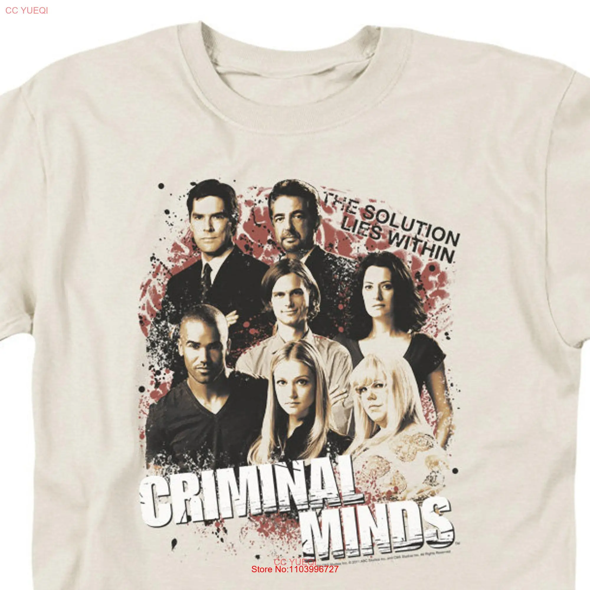 Criminal Minds Solution Lies Within Sand T Shirt long or short sleeves