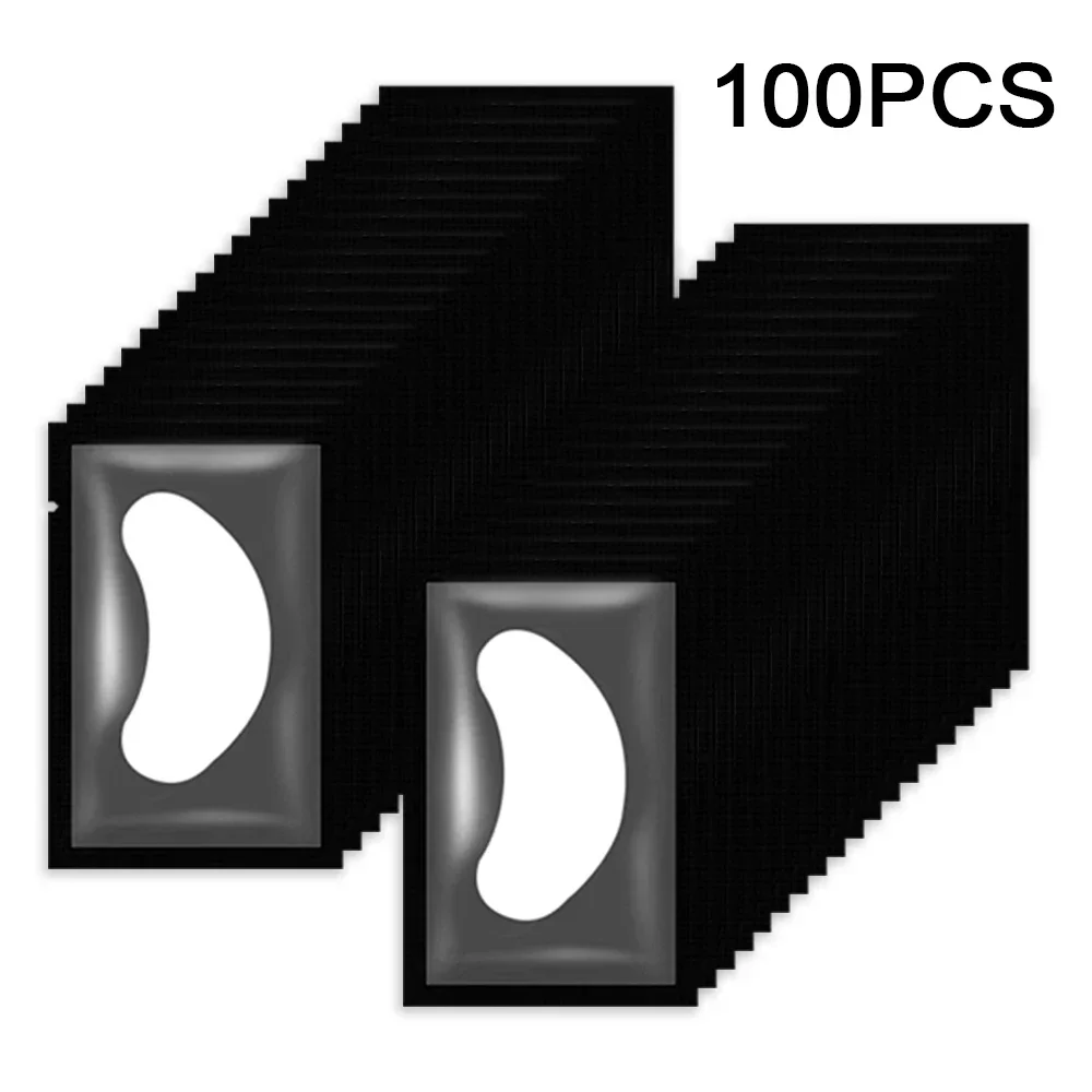 Patch pour les yeux en Hydrogel rose, 100 paires, Extension de cils, naturel non pelucheux, coussinets de Gel sous les yeux, fournitures d'extension de cils et outils de beauté