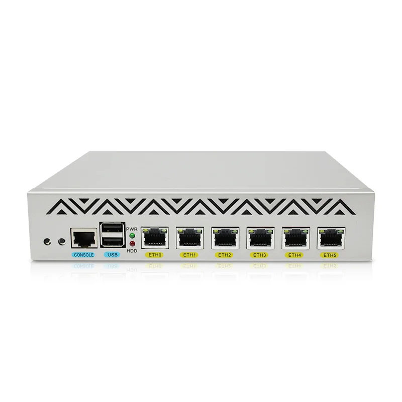 Firewall Router Computer Intel Celeron J4125 6 * I210/I211AT Ethernet Console Usb Vga Pfsense Pc Poe Pse Netwerk beveiliging Sever Pc