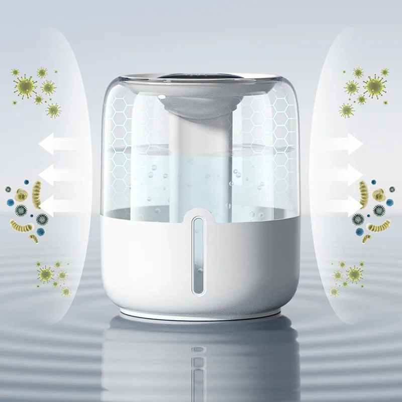 Dual Spray Humidifier Usb 6.8l Large Capacity Home Quiet Bedroom Led Digital Display Night Light Office Desktop Mini Diffuser