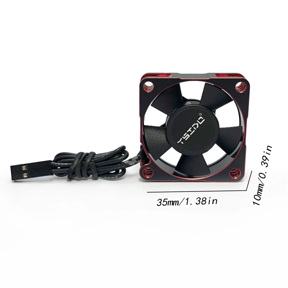 YSIDO Waterdichte Hight Speed koelventilator 3010 3510 4010 4510 voor 1/7 1/8 1/10 1/12 RC Auto 3650 3660 4274 4292 Borstelloze Motor