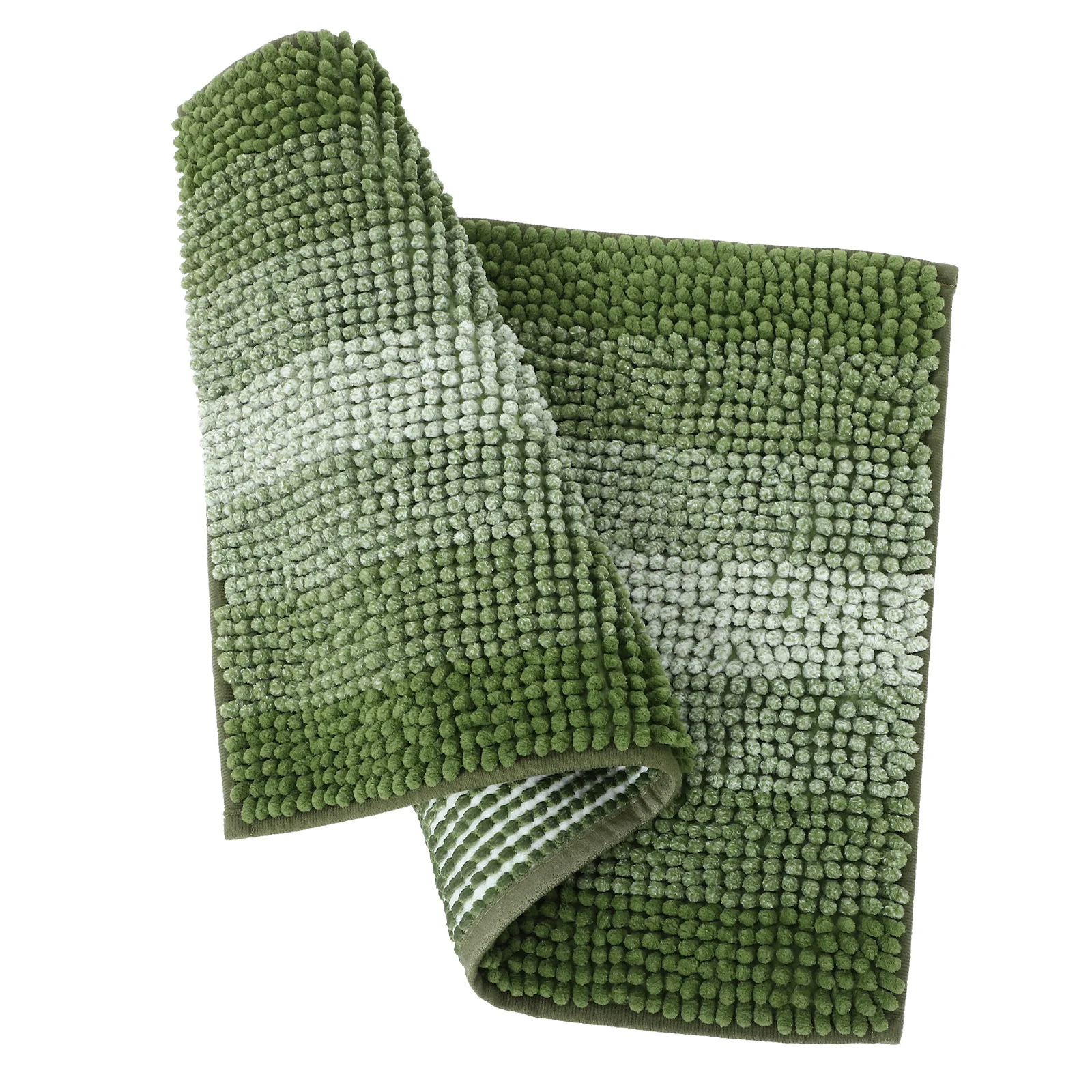 

Chenille Bathroom Mat 40x60cm Green Nonslip Absorbent Bath Rug Shower Mats Decorative Carpets Water Absorption Soft Comfortable